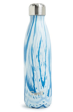ELEMENTS COLLECTION - BLUE MARBLE STAINLESS STEEL WATER BOTTLE