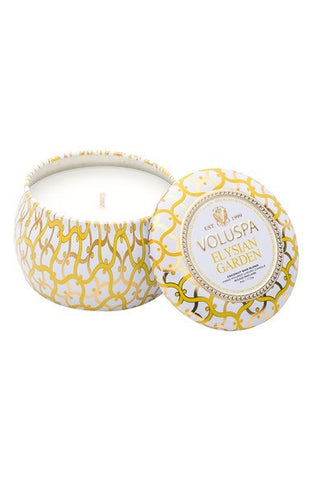 MAISON BLANC PETITE DECORATIVE TIN CANDLE