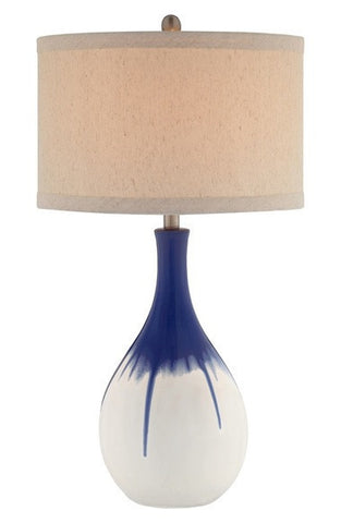 COBALT CERAMIC TABLE LAMP