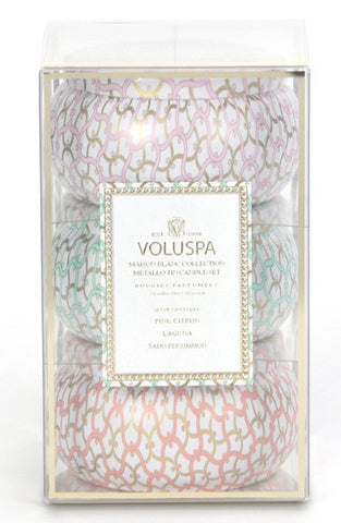 MAISON BLANC TWO-WICK TIN CANDLE TRIO (NORDSTROM EXCLUSIVE) ($48 VALUE)