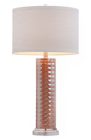 JALEXANDER FACETED GLASS TABLE LAMP