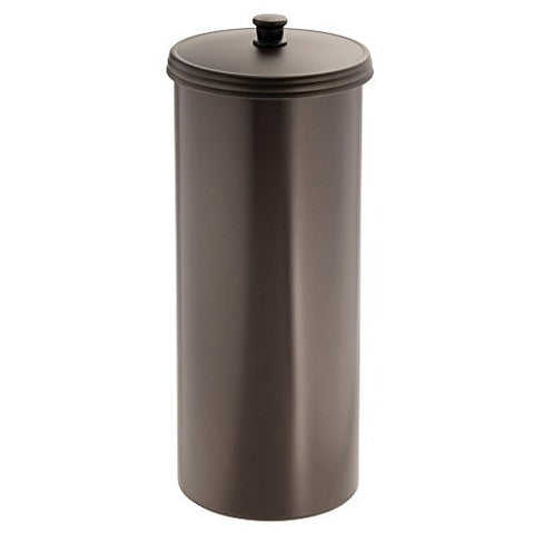 INTERDESIGN KENT BATHWARE, FREE STANDING TOILET PAPER ROLL HOLDER FOR BATHROOM STORAGE - BROWN