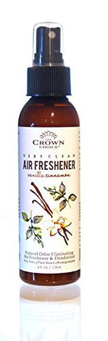 NATURAL HOME SPRAY AND ROOM AIR FRESHENER (VANILLA CINNAMON) | ODOR ELIMINATOR AND SPRAY TO NEUTRALIZE ODORS AND REFRESH HOMES, ROOMS, LINENS, OFFICE, FABRICS
