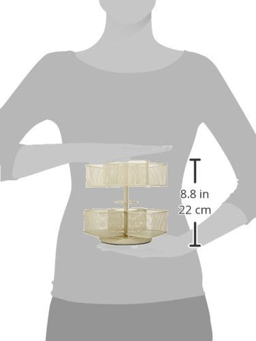 NIFTY COSMETIC ORGANIZING CAROUSEL, CREAM