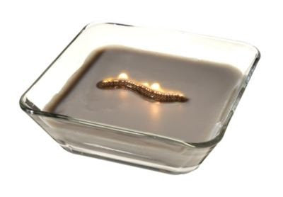 1 X AMBER FIRELIGHT DECOR GLASS - RIBBONWICK SCENTED CANDLE