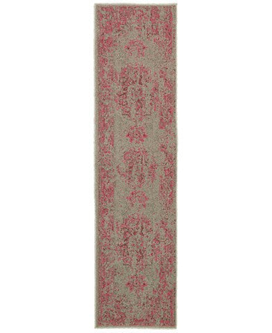 ORIENTAL WEAVERS REVAMP REV7330F PINK 110 X 76 RUNNER RUG