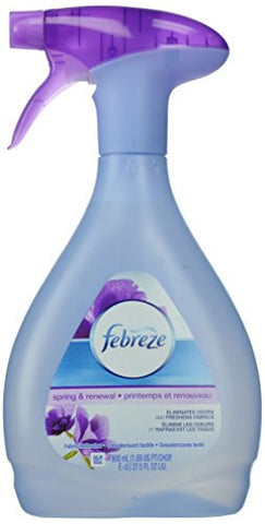 FEBREZE  AIR FRESHENER, FABRIC REFRESHER  AIR FRESHENER, SPRING & RENEWAL AIR FRESHENER, 27 FLUID OUNCE