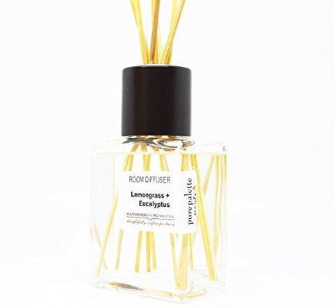 LEMONGRASS EUCALYPTUS ROOM DIFFUSER SET HANDMADE IN VIRGINIA, U.S.A
