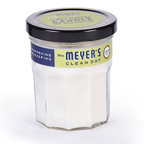 MRS. MEYER'S MERGE CLEAN DAY SCENTED SOY CANDLE, LEMON VERBENA, SMALL, 4.9 OUNCE