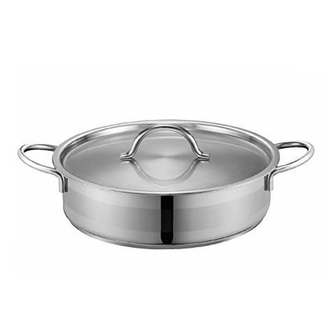PN POONG NYUN LUCE LOW POT, STAINLESS STEEL, 24CM