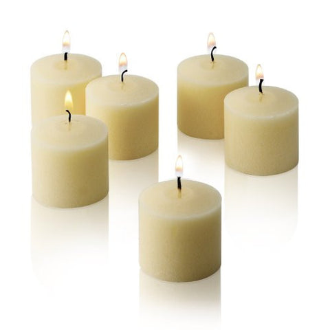 10 HOUR FRENCH VANILLA SCENTED VOTIVE CANDLES SET OF 72 MADE IN USA