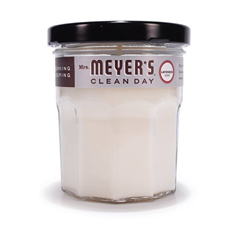 MRS. MEYER'S MERGE CLEAN DAY SCENTED SOY CANDLE, LAVENDER, SMALL, 4.9 OUNCE