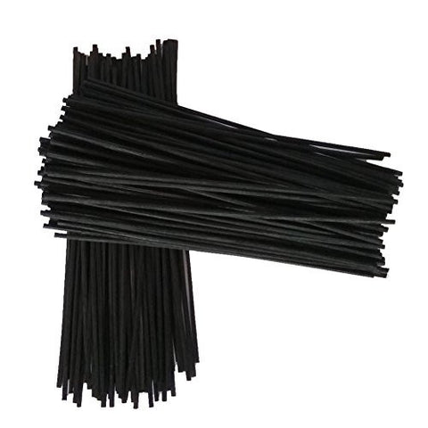 AIWANT 50 AROMA REED DIFFUSER STICKS RATTAN 8‘’ X 3MM BLACK COLOR