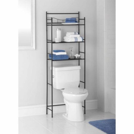 MAINSTAYS 3-SHELF BATHROOM SPACE SAVER, OIL RUBBED BRONZE