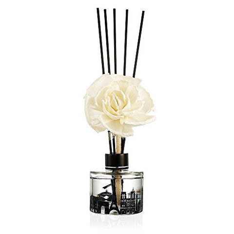 ESSENTIAL OIL REED DIFFUSER GIFT ORNAMENTS SET -REED STICKS AND LONG LASTING NATURAL SCENTED FRAGRANCE OIL (3.52OZ.) GLASS BOTTLE FOR AROMATHERAPY AND AIR FRESHENERS. (LAVENDER)