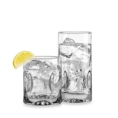 DAILYWARE™ IMPRESSIONS 16-PIECE GLASSWARE SET, STYLISH GLASS, PERFECT FOR PARTY AND ALL PURPOSE OCCASSION USE