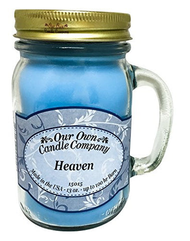 HEAVEN SCENTED 13 OUNCE MASON JAR CANDLE BY OUR OWN CANDLE COMPANY