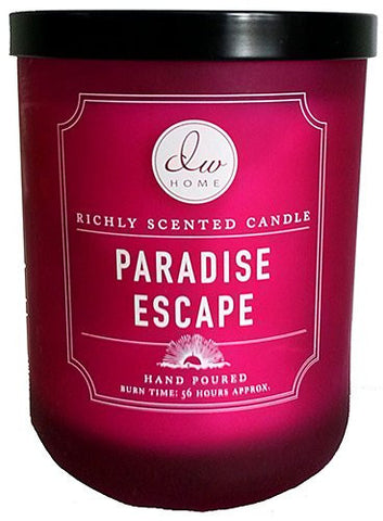 DECOWARE RICHLY SCENTED PARADISE ESCAPE 2-WICK CANDLE 15.48 OZ. IN GLASS