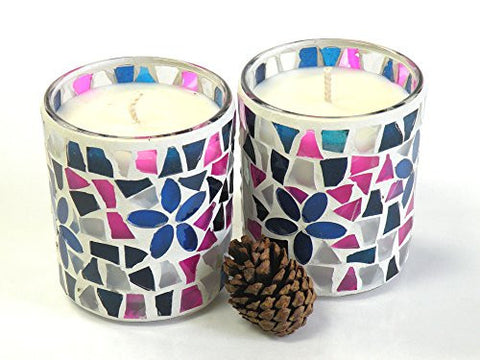 2PCS/SET SOY WAX CANDLE 100% HAND POURED ( 6OZ)