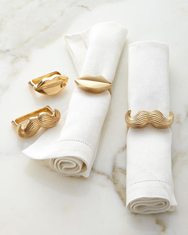 MR. & MRS. MUSE NAPKIN RINGS, SET OF FOUR